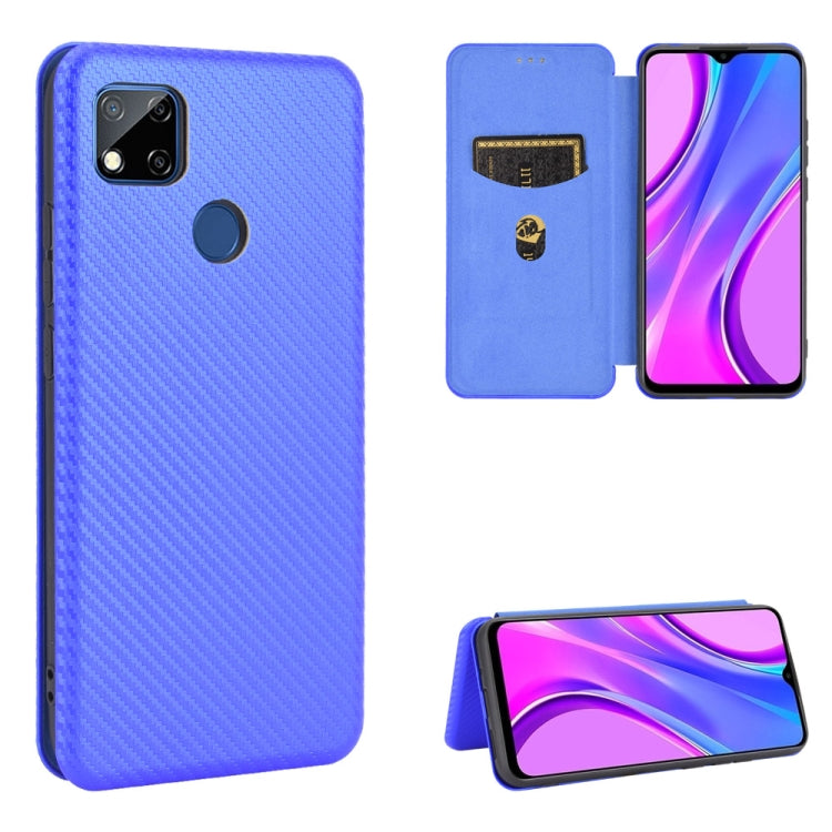 Carbon Fiber Texture Magnetic Horizontal Flip TPU + PC + PU Leather Case with Card Slot, For Xiaomi Redmi 9C, For Xiaomi Redmi 8A, For Xiaomi Redmi 8, For Xiaomi Redmi 9, For Xiaomi Redmi 9A, For Xiaomi Redmi 10X 5G, For Xiaomi Redmi K30 Pro           ...