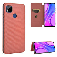 Load image into Gallery viewer, Carbon Fiber Texture Magnetic Horizontal Flip TPU + PC + PU Leather Case with Card Slot, For Xiaomi Redmi 9C, For Xiaomi Redmi 8A, For Xiaomi Redmi 8, For Xiaomi Redmi 9, For Xiaomi Redmi 9A, For Xiaomi Redmi 10X 5G, For Xiaomi Redmi K30 Pro           ...