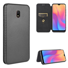 Load image into Gallery viewer, Carbon Fiber Texture Magnetic Horizontal Flip TPU + PC + PU Leather Case with Card Slot, For Xiaomi Redmi 9C, For Xiaomi Redmi 8A, For Xiaomi Redmi 8, For Xiaomi Redmi 9, For Xiaomi Redmi 9A, For Xiaomi Redmi 10X 5G, For Xiaomi Redmi K30 Pro           ...