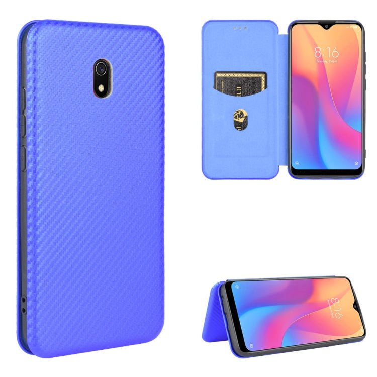 Carbon Fiber Texture Magnetic Horizontal Flip TPU + PC + PU Leather Case with Card Slot, For Xiaomi Redmi 9C, For Xiaomi Redmi 8A, For Xiaomi Redmi 8, For Xiaomi Redmi 9, For Xiaomi Redmi 9A, For Xiaomi Redmi 10X 5G, For Xiaomi Redmi K30 Pro           ...