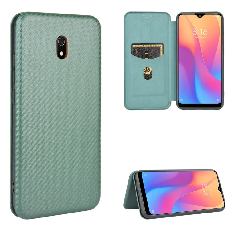 Carbon Fiber Texture Magnetic Horizontal Flip TPU + PC + PU Leather Case with Card Slot, For Xiaomi Redmi 9C, For Xiaomi Redmi 8A, For Xiaomi Redmi 8, For Xiaomi Redmi 9, For Xiaomi Redmi 9A, For Xiaomi Redmi 10X 5G, For Xiaomi Redmi K30 Pro           ...