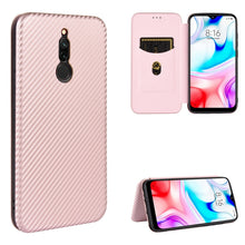 Load image into Gallery viewer, Carbon Fiber Texture Magnetic Horizontal Flip TPU + PC + PU Leather Case with Card Slot, For Xiaomi Redmi 9C, For Xiaomi Redmi 8A, For Xiaomi Redmi 8, For Xiaomi Redmi 9, For Xiaomi Redmi 9A, For Xiaomi Redmi 10X 5G, For Xiaomi Redmi K30 Pro           ...