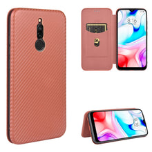 Load image into Gallery viewer, Carbon Fiber Texture Magnetic Horizontal Flip TPU + PC + PU Leather Case with Card Slot, For Xiaomi Redmi 9C, For Xiaomi Redmi 8A, For Xiaomi Redmi 8, For Xiaomi Redmi 9, For Xiaomi Redmi 9A, For Xiaomi Redmi 10X 5G, For Xiaomi Redmi K30 Pro           ...
