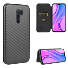Load image into Gallery viewer, Carbon Fiber Texture Magnetic Horizontal Flip TPU + PC + PU Leather Case with Card Slot, For Xiaomi Redmi 9C, For Xiaomi Redmi 8A, For Xiaomi Redmi 8, For Xiaomi Redmi 9, For Xiaomi Redmi 9A, For Xiaomi Redmi 10X 5G, For Xiaomi Redmi K30 Pro           ...