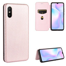 Load image into Gallery viewer, Carbon Fiber Texture Magnetic Horizontal Flip TPU + PC + PU Leather Case with Card Slot, For Xiaomi Redmi 9C, For Xiaomi Redmi 8A, For Xiaomi Redmi 8, For Xiaomi Redmi 9, For Xiaomi Redmi 9A, For Xiaomi Redmi 10X 5G, For Xiaomi Redmi K30 Pro           ...