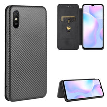 Load image into Gallery viewer, Carbon Fiber Texture Magnetic Horizontal Flip TPU + PC + PU Leather Case with Card Slot, For Xiaomi Redmi 9C, For Xiaomi Redmi 8A, For Xiaomi Redmi 8, For Xiaomi Redmi 9, For Xiaomi Redmi 9A, For Xiaomi Redmi 10X 5G, For Xiaomi Redmi K30 Pro           ...