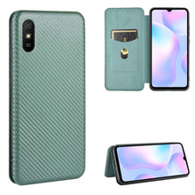 Load image into Gallery viewer, Carbon Fiber Texture Magnetic Horizontal Flip TPU + PC + PU Leather Case with Card Slot, For Xiaomi Redmi 9C, For Xiaomi Redmi 8A, For Xiaomi Redmi 8, For Xiaomi Redmi 9, For Xiaomi Redmi 9A, For Xiaomi Redmi 10X 5G, For Xiaomi Redmi K30 Pro           ...