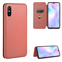 Load image into Gallery viewer, Carbon Fiber Texture Magnetic Horizontal Flip TPU + PC + PU Leather Case with Card Slot, For Xiaomi Redmi 9C, For Xiaomi Redmi 8A, For Xiaomi Redmi 8, For Xiaomi Redmi 9, For Xiaomi Redmi 9A, For Xiaomi Redmi 10X 5G, For Xiaomi Redmi K30 Pro           ...