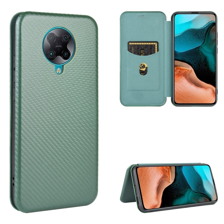 Carbon Fiber Texture Magnetic Horizontal Flip TPU + PC + PU Leather Case with Card Slot, For Xiaomi Redmi 9C, For Xiaomi Redmi 8A, For Xiaomi Redmi 8, For Xiaomi Redmi 9, For Xiaomi Redmi 9A, For Xiaomi Redmi 10X 5G, For Xiaomi Redmi K30 Pro           ...