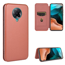 Load image into Gallery viewer, Carbon Fiber Texture Magnetic Horizontal Flip TPU + PC + PU Leather Case with Card Slot, For Xiaomi Redmi 9C, For Xiaomi Redmi 8A, For Xiaomi Redmi 8, For Xiaomi Redmi 9, For Xiaomi Redmi 9A, For Xiaomi Redmi 10X 5G, For Xiaomi Redmi K30 Pro           ...