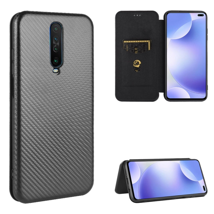 Carbon Fiber Texture Magnetic Horizontal Flip TPU + PC + PU Leather Case with Card Slot, For Xiaomi Redmi 9C, For Xiaomi Redmi 8A, For Xiaomi Redmi 8, For Xiaomi Redmi 9, For Xiaomi Redmi 9A, For Xiaomi Redmi 10X 5G, For Xiaomi Redmi K30 Pro           ...