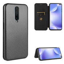Load image into Gallery viewer, Carbon Fiber Texture Magnetic Horizontal Flip TPU + PC + PU Leather Case with Card Slot, For Xiaomi Redmi 9C, For Xiaomi Redmi 8A, For Xiaomi Redmi 8, For Xiaomi Redmi 9, For Xiaomi Redmi 9A, For Xiaomi Redmi 10X 5G, For Xiaomi Redmi K30 Pro           ...