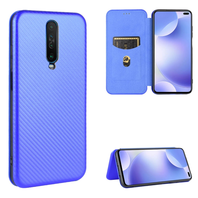 Carbon Fiber Texture Magnetic Horizontal Flip TPU + PC + PU Leather Case with Card Slot, For Xiaomi Redmi 9C, For Xiaomi Redmi 8A, For Xiaomi Redmi 8, For Xiaomi Redmi 9, For Xiaomi Redmi 9A, For Xiaomi Redmi 10X 5G, For Xiaomi Redmi K30 Pro           ...