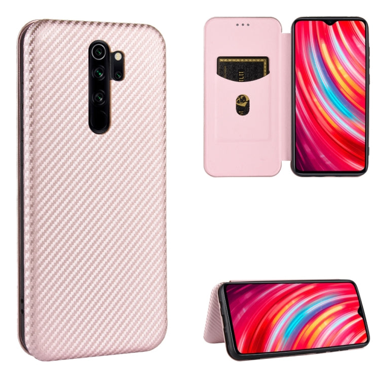 Carbon Fiber Texture Magnetic Horizontal Flip TPU + PC + PU Leather Case with Card Slot, For Xiaomi Redmi 9C, For Xiaomi Redmi 8A, For Xiaomi Redmi 8, For Xiaomi Redmi 9, For Xiaomi Redmi 9A, For Xiaomi Redmi 10X 5G, For Xiaomi Redmi K30 Pro           ...