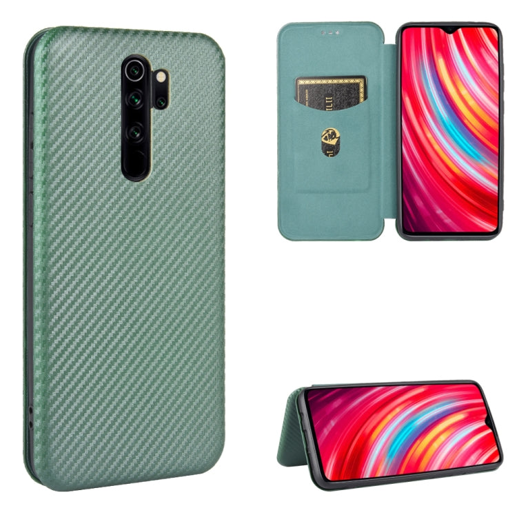 Carbon Fiber Texture Magnetic Horizontal Flip TPU + PC + PU Leather Case with Card Slot, For Xiaomi Redmi 9C, For Xiaomi Redmi 8A, For Xiaomi Redmi 8, For Xiaomi Redmi 9, For Xiaomi Redmi 9A, For Xiaomi Redmi 10X 5G, For Xiaomi Redmi K30 Pro           ...