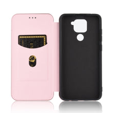 Load image into Gallery viewer, Carbon Fiber Texture Magnetic Horizontal Flip TPU + PC + PU Leather Case with Card Slot, For Xiaomi Redmi Note 9, For Xiaomi Redmi Note 9S, For Xiaomi Redmi Note 8T, For Xiaomi Redmi Note 8, For Xiaomi Mi 10 Lite, For Xiaomi Mi 10 Ultra                ...