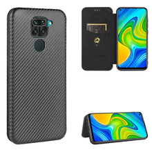 Load image into Gallery viewer, Carbon Fiber Texture Magnetic Horizontal Flip TPU + PC + PU Leather Case with Card Slot, For Xiaomi Redmi Note 9, For Xiaomi Redmi Note 9S, For Xiaomi Redmi Note 8T, For Xiaomi Redmi Note 8, For Xiaomi Mi 10 Lite, For Xiaomi Mi 10 Ultra                ...