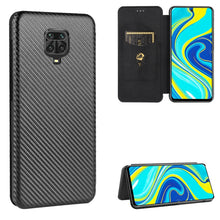 Load image into Gallery viewer, Carbon Fiber Texture Magnetic Horizontal Flip TPU + PC + PU Leather Case with Card Slot, For Xiaomi Redmi Note 9, For Xiaomi Redmi Note 9S, For Xiaomi Redmi Note 8T, For Xiaomi Redmi Note 8, For Xiaomi Mi 10 Lite, For Xiaomi Mi 10 Ultra                ...
