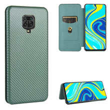 Load image into Gallery viewer, Carbon Fiber Texture Magnetic Horizontal Flip TPU + PC + PU Leather Case with Card Slot, For Xiaomi Redmi Note 9, For Xiaomi Redmi Note 9S, For Xiaomi Redmi Note 8T, For Xiaomi Redmi Note 8, For Xiaomi Mi 10 Lite, For Xiaomi Mi 10 Ultra                ...