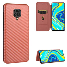 Load image into Gallery viewer, Carbon Fiber Texture Magnetic Horizontal Flip TPU + PC + PU Leather Case with Card Slot, For Xiaomi Redmi Note 9, For Xiaomi Redmi Note 9S, For Xiaomi Redmi Note 8T, For Xiaomi Redmi Note 8, For Xiaomi Mi 10 Lite, For Xiaomi Mi 10 Ultra                ...