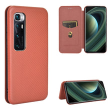 Load image into Gallery viewer, Carbon Fiber Texture Magnetic Horizontal Flip TPU + PC + PU Leather Case with Card Slot, For Xiaomi Redmi Note 9, For Xiaomi Redmi Note 9S, For Xiaomi Redmi Note 8T, For Xiaomi Redmi Note 8, For Xiaomi Mi 10 Lite, For Xiaomi Mi 10 Ultra                ...