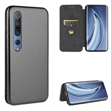 Load image into Gallery viewer, Carbon Fiber Texture Magnetic Horizontal Flip TPU + PC + PU Leather Case with Card Slot, For Xiaomi Redmi Note 9, For Xiaomi Redmi Note 9S, For Xiaomi Redmi Note 8T, For Xiaomi Redmi Note 8, For Xiaomi Mi 10 Lite, For Xiaomi Mi 10 Ultra                ...