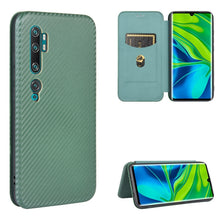 Load image into Gallery viewer, Carbon Fiber Texture Magnetic Horizontal Flip TPU + PC + PU Leather Case with Card Slot, For Xiaomi Redmi Note 9, For Xiaomi Redmi Note 9S, For Xiaomi Redmi Note 8T, For Xiaomi Redmi Note 8, For Xiaomi Mi 10 Lite, For Xiaomi Mi 10 Ultra                ...