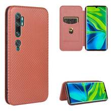 Load image into Gallery viewer, Carbon Fiber Texture Magnetic Horizontal Flip TPU + PC + PU Leather Case with Card Slot, For Xiaomi Redmi Note 9, For Xiaomi Redmi Note 9S, For Xiaomi Redmi Note 8T, For Xiaomi Redmi Note 8, For Xiaomi Mi 10 Lite, For Xiaomi Mi 10 Ultra                ...
