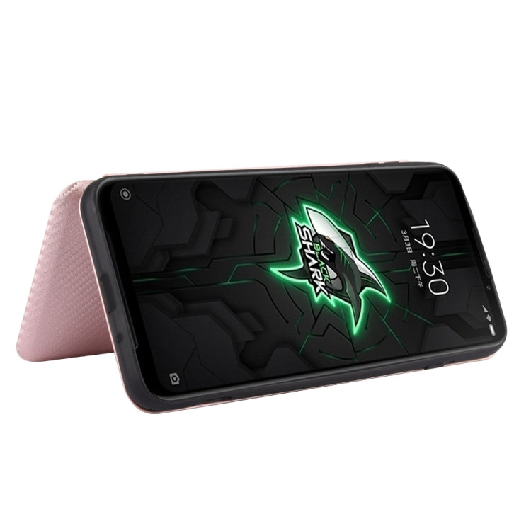 Carbon Fiber Texture Magnetic Horizontal Flip TPU + PC + PU Leather Case with Card Slot, For Xiaomi Black Shark 3, For Xiaomi Mi 10 Pro 5G