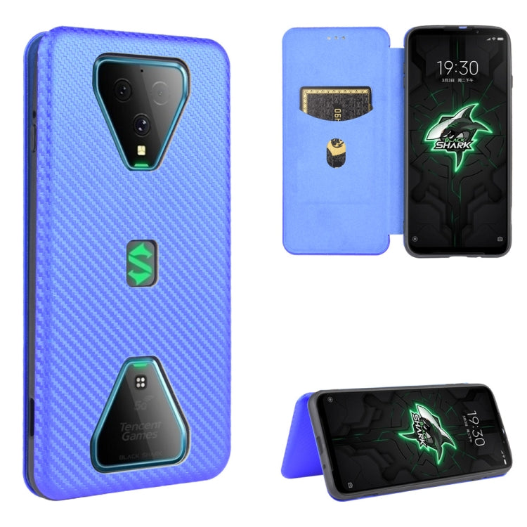 Carbon Fiber Texture Magnetic Horizontal Flip TPU + PC + PU Leather Case with Card Slot, For Xiaomi Black Shark 3, For Xiaomi Mi 10 Pro 5G