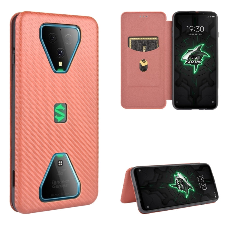 Carbon Fiber Texture Magnetic Horizontal Flip TPU + PC + PU Leather Case with Card Slot, For Xiaomi Black Shark 3, For Xiaomi Mi 10 Pro 5G