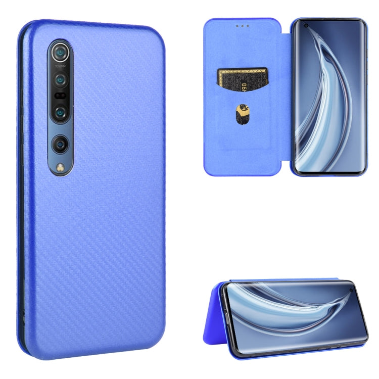 Carbon Fiber Texture Magnetic Horizontal Flip TPU + PC + PU Leather Case with Card Slot, For Xiaomi Black Shark 3, For Xiaomi Mi 10 Pro 5G