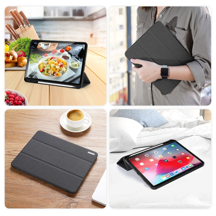 DUX DUCIS Domo Series Horizontal Flip Magnetic TPU + PU Leather Case with Three-folding Holder & Pen Slot & Sleep / Wake-up Function, For iPad Air 11 2025 / 2024 / 2022 / 2020 10.9
