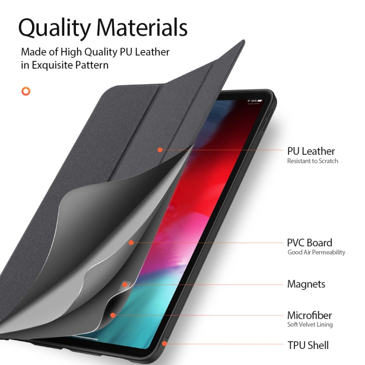 DUX DUCIS Domo Series Horizontal Flip Magnetic TPU + PU Leather Case with Three-folding Holder & Pen Slot & Sleep / Wake-up Function, For iPad Air 11 2025 / 2024 / 2022 / 2020 10.9