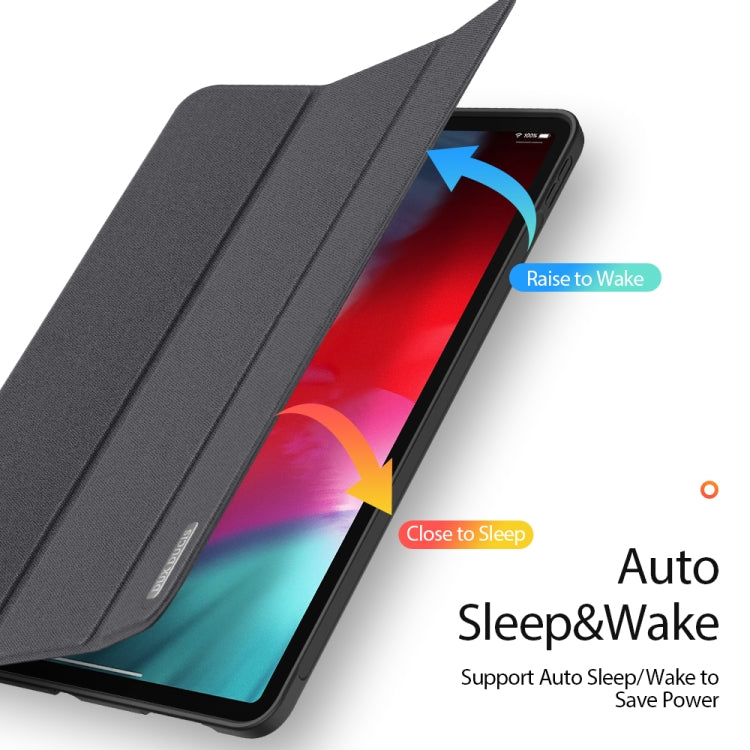 DUX DUCIS Domo Series Horizontal Flip Magnetic TPU + PU Leather Case with Three-folding Holder & Pen Slot & Sleep / Wake-up Function, For iPad Air 11 2025 / 2024 / 2022 / 2020 10.9