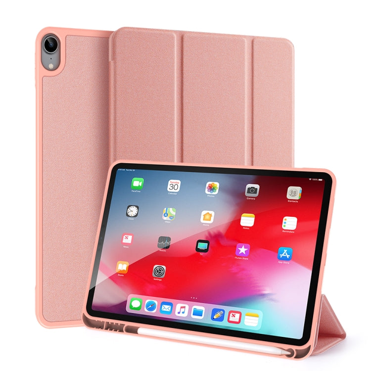 DUX DUCIS Domo Series Horizontal Flip Magnetic TPU + PU Leather Case with Three-folding Holder & Pen Slot & Sleep / Wake-up Function, For iPad Air 11 2025 / 2024 / 2022 / 2020 10.9
