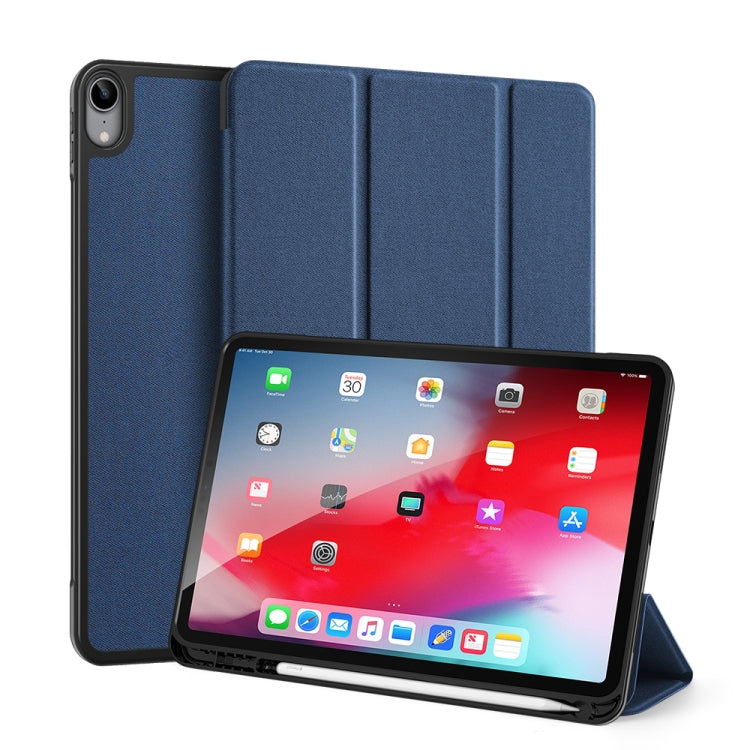 DUX DUCIS Domo Series Horizontal Flip Magnetic TPU + PU Leather Case with Three-folding Holder & Pen Slot & Sleep / Wake-up Function, For iPad Air 11 2025 / 2024 / 2022 / 2020 10.9