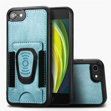 Load image into Gallery viewer, Magnetic Shockproof PU + TPU Case with Card Slot &amp; Ring Holder, For iPhone 6