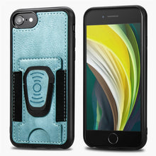 Load image into Gallery viewer, Magnetic Shockproof PU + TPU Case with Card Slot &amp; Ring Holder, For iPhone 6