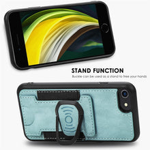 Load image into Gallery viewer, Magnetic Shockproof PU + TPU Case with Card Slot &amp; Ring Holder, For iPhone 6