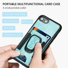 Load image into Gallery viewer, Magnetic Shockproof PU + TPU Case with Card Slot &amp; Ring Holder, For iPhone 6
