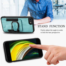 Load image into Gallery viewer, Magnetic Shockproof PU + TPU Case with Card Slot &amp; Ring Holder, For iPhone 6