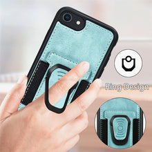 Load image into Gallery viewer, Magnetic Shockproof PU + TPU Case with Card Slot &amp; Ring Holder, For iPhone 6