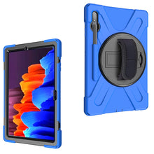Load image into Gallery viewer, For Samsung Galaxy Tab S7 Plus Shockproof Colorful Silicone + PC Protective Case with Holder &amp; Shoulder Strap &amp; Hand Strap