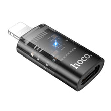 Load image into Gallery viewer, hoco UA36A 8 Pin Male to USB-C / Type-C Female OTG Transparent Adapter, 8 Pin Male to USB-C / Type-C Female