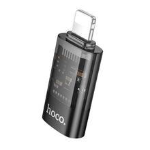 Load image into Gallery viewer, hoco UA36A 8 Pin Male to USB-C / Type-C Female OTG Transparent Adapter, 8 Pin Male to USB-C / Type-C Female