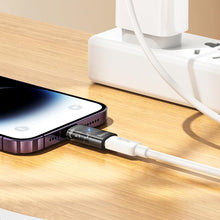 Load image into Gallery viewer, hoco UA36A 8 Pin Male to USB-C / Type-C Female OTG Transparent Adapter, 8 Pin Male to USB-C / Type-C Female