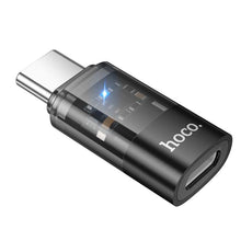 Load image into Gallery viewer, hoco UA36D USB-C / Type-C Male to 8 Pin Female OTG Transparent Adapter, USB-C / Type-C Male to 8 Pin Female