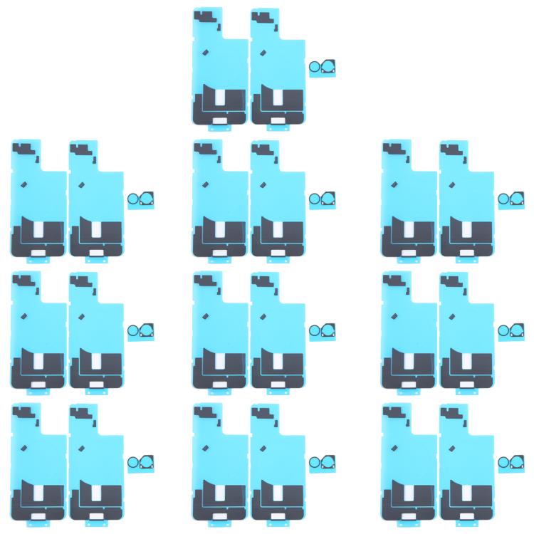 10pcs Back Cover Heat Sink Black Sticker with Back Camera Sponge Pads