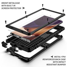 Load image into Gallery viewer, Shockproof Waterproof Dust-proof Metal + Silicone Protective Case with Holder